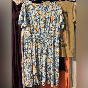 😍Croft & Barrow Floral Women's Plus dress - size 1X